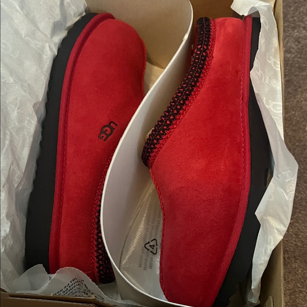 Red Suede Slip-On Shoe - Picture 2 of 3